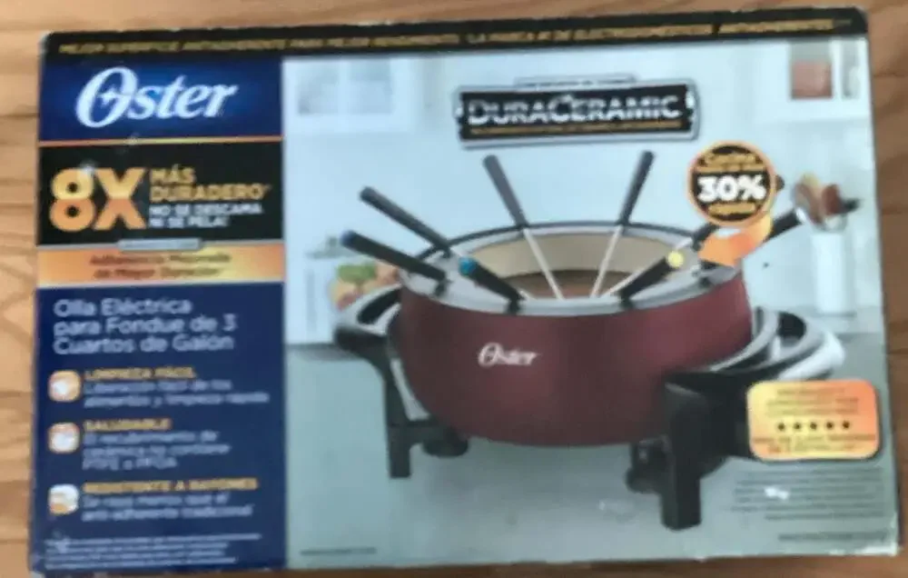 Oster DuraCeramic 3 Quart Electric Fondue Pot